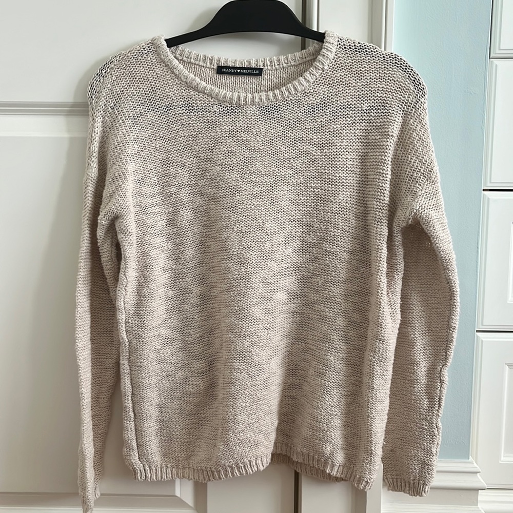 Brandy Melville cream colored sweater